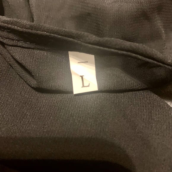 Gorgeous Sheer Embroidered Black Cover-Up - Picture 7 of 7